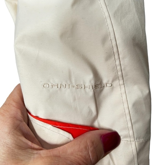 Columbia Off White/Orange Omni Shield Water Resistant Full Zip/Snap Closure XL - Picture 11 of 16